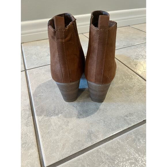 Dolce Vita dv8 Womens Chestnut Brown Suede Ankle Boots Booties Slip On Size 8.5 - Picture 4 of 6